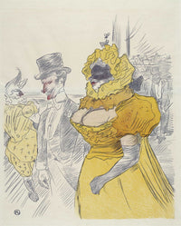Affiche Au Bal Des Etudiants by Henri De Toulouse Lautrec