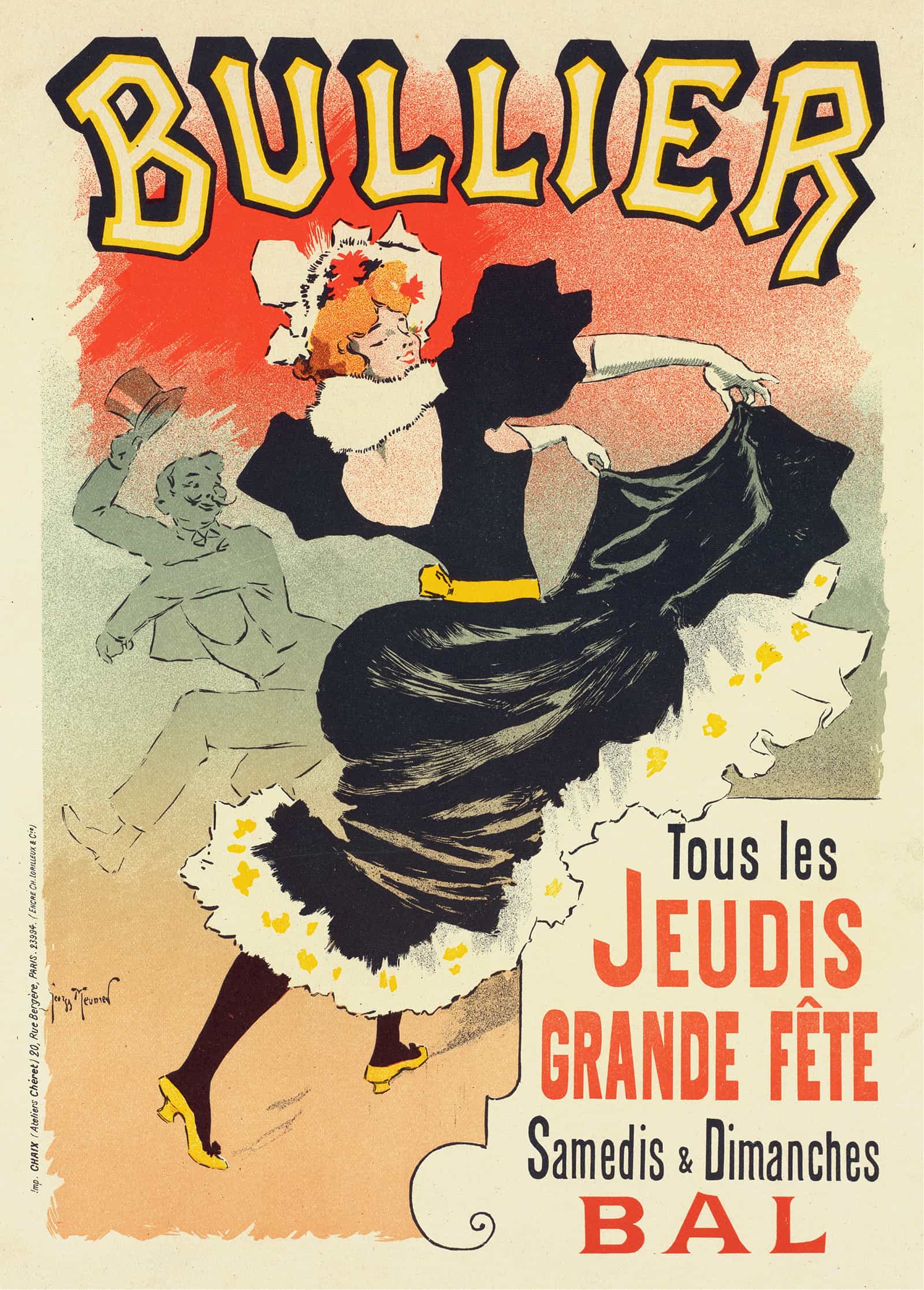 Affiche Pour Le Bal Bullier by Georges Meunier
