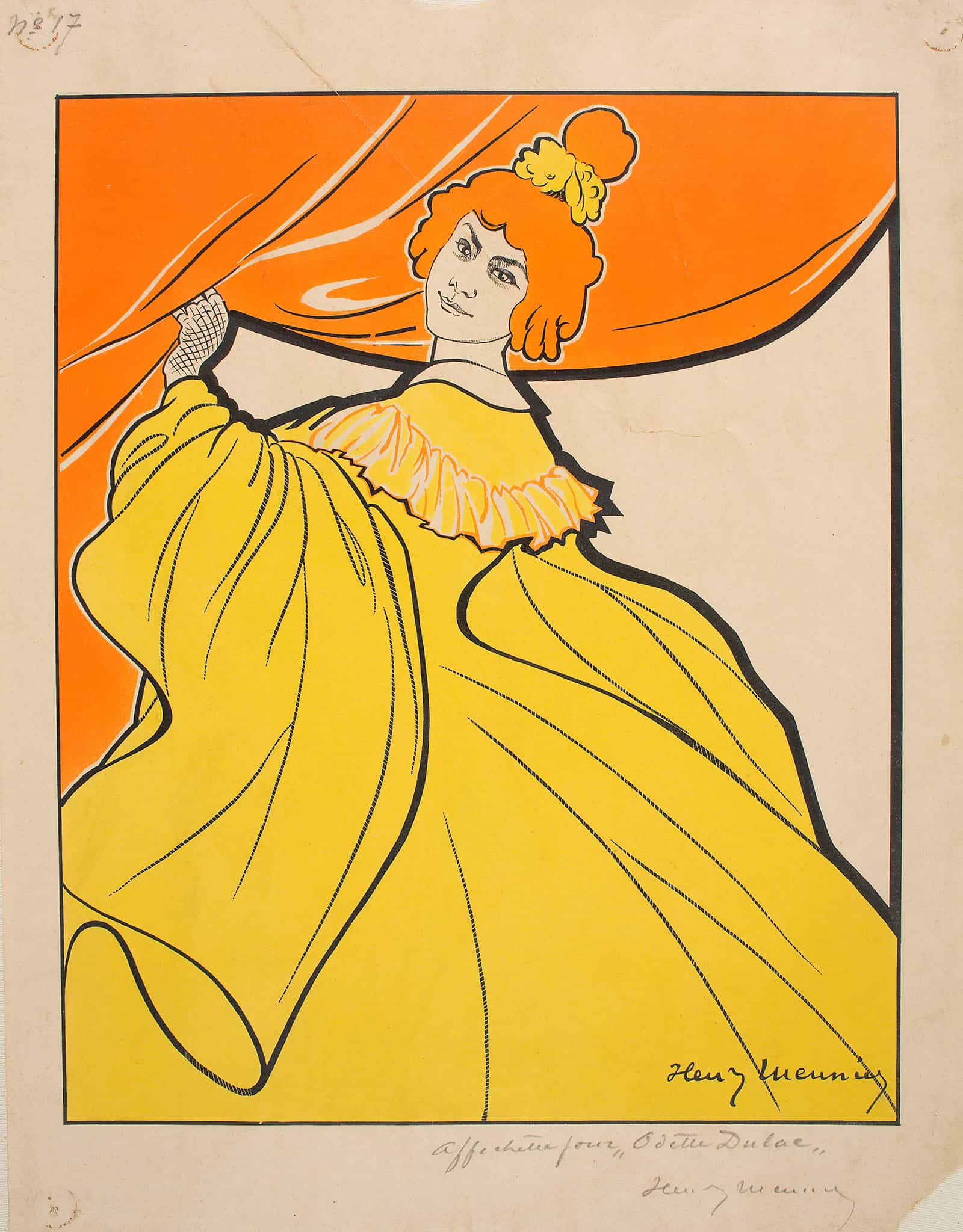Affichette Pour Odette Dulac by Georges Meunier