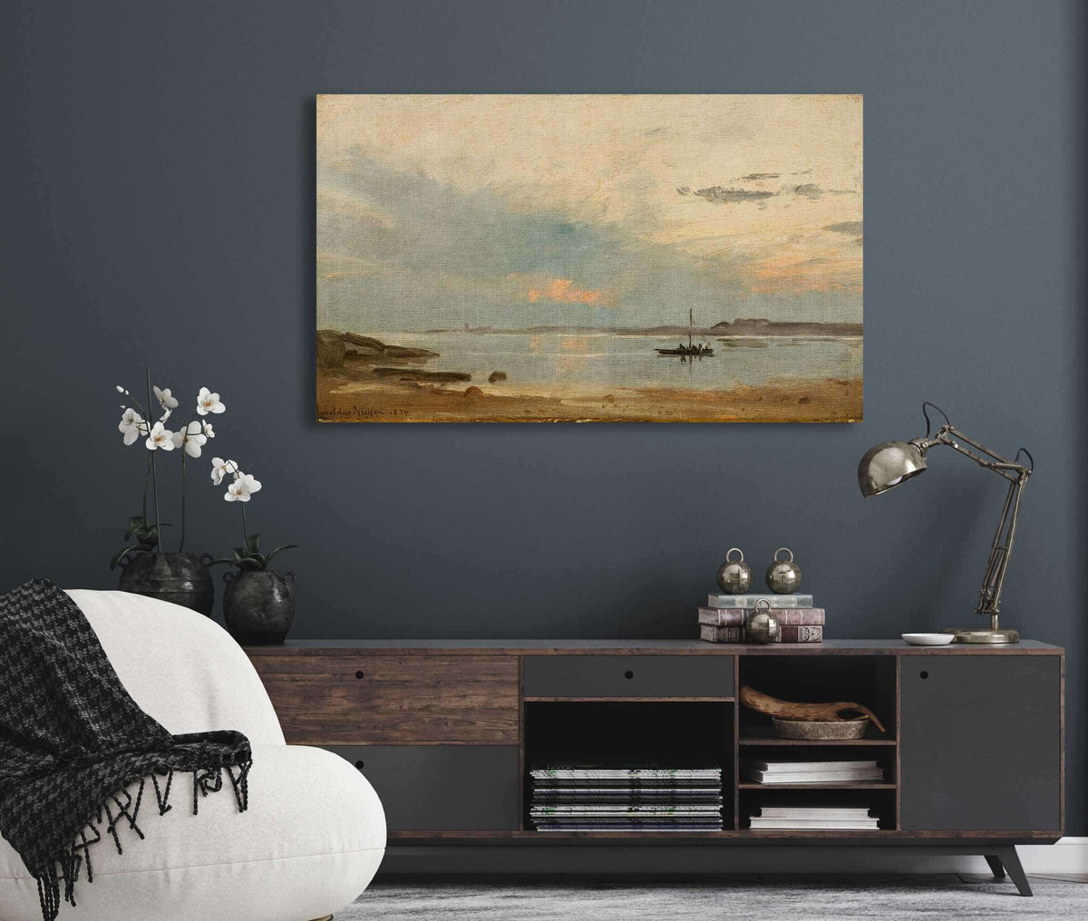 Aften Arisholmen By Amaldus Nielsen