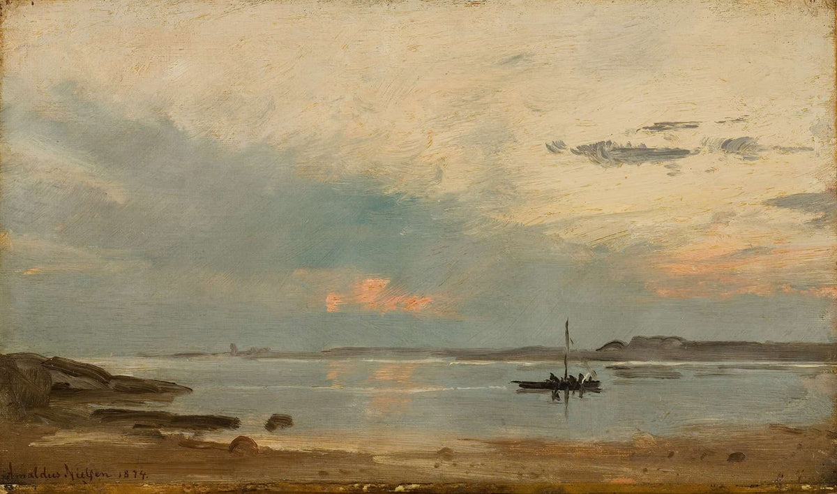 Aften Arisholmen By Amaldus Nielsen