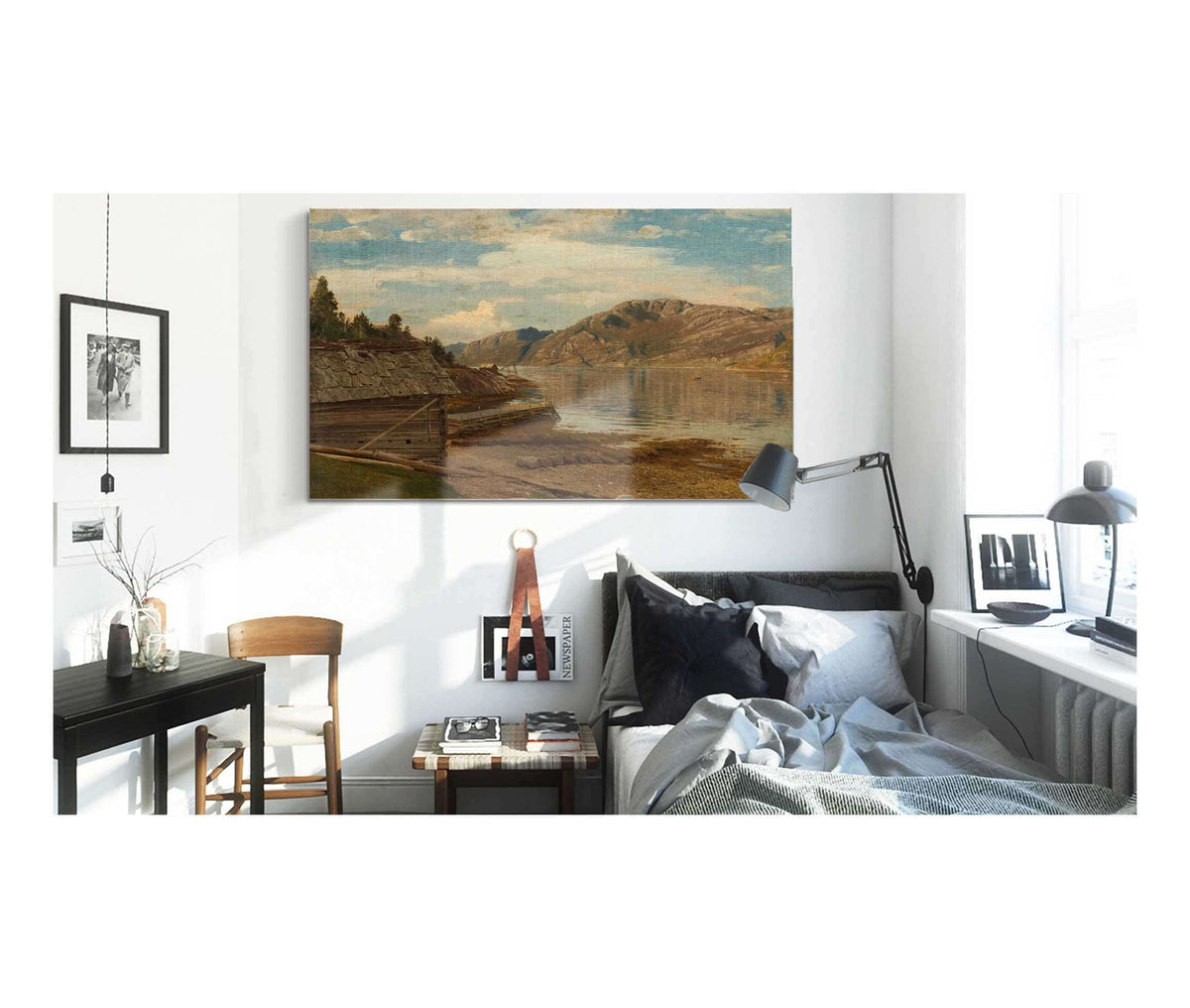 Aften Ved Aenes Kvinnherred By Amaldus Nielsen