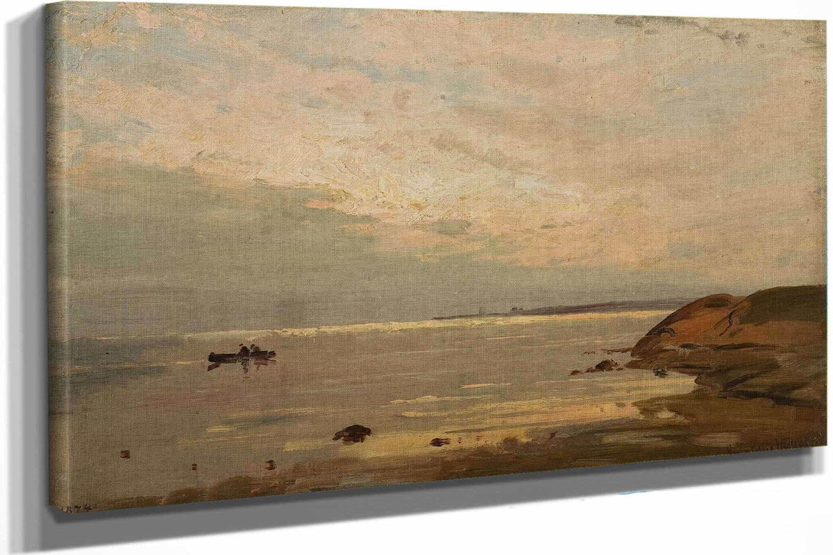 Aften Ved Hvaler By Amaldus Nielsen