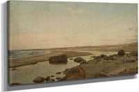 Aften Ved Naerland Jaeren By Amaldus Nielsen