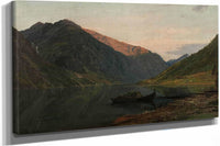 Aftenstemning Fjaerland By Amaldus Nielsen