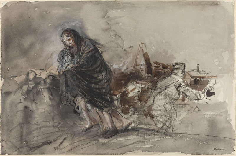 After Douai Probably by Jean Louis Forain