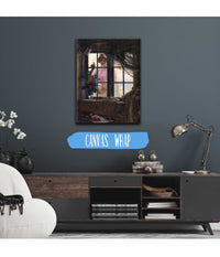 After The Bath A Young Girl Knocking At The Fishermans Window by Carl Bloch