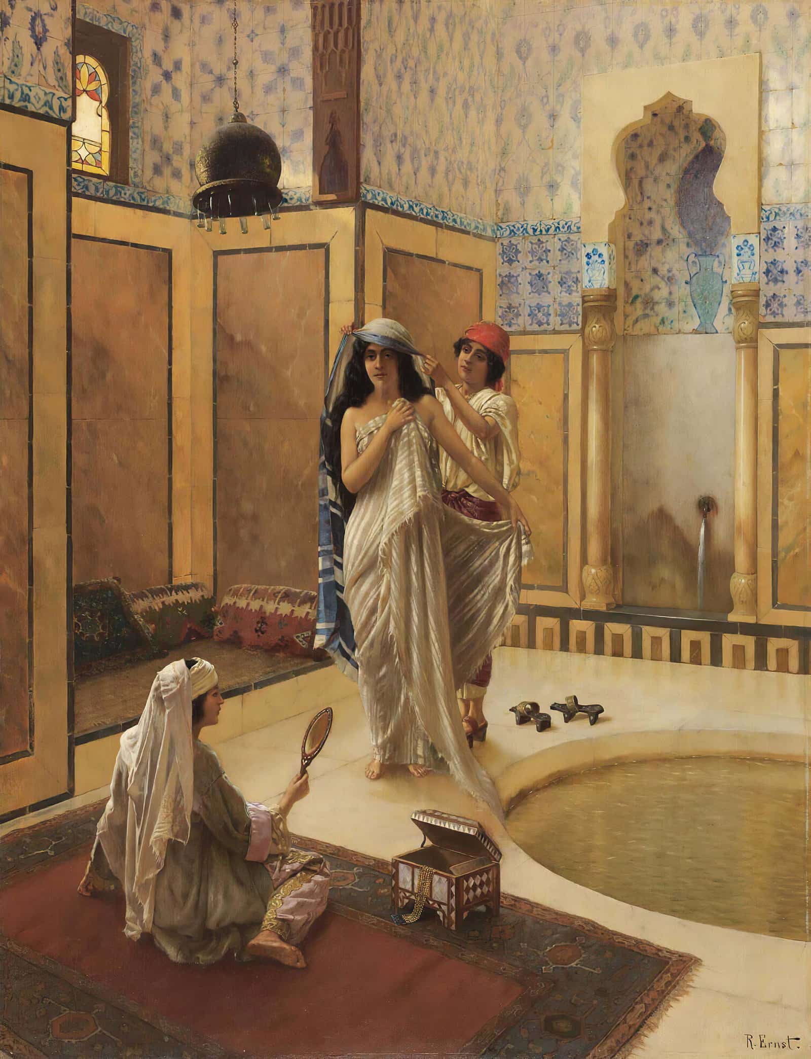 After The Bath by Rudolf Ernst