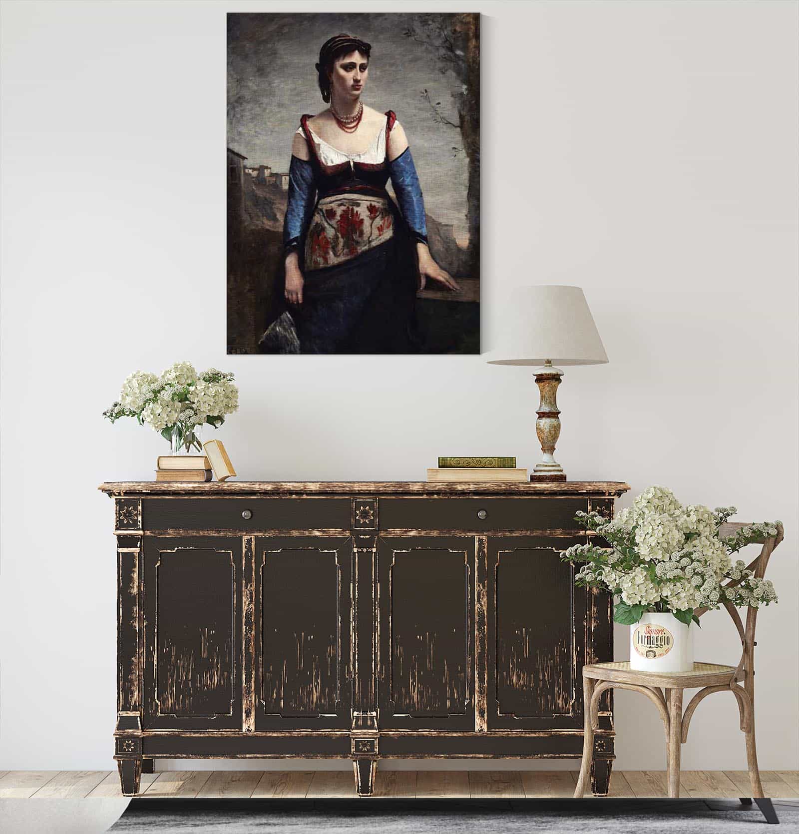 Agostina by Jean Baptiste Camille Corot