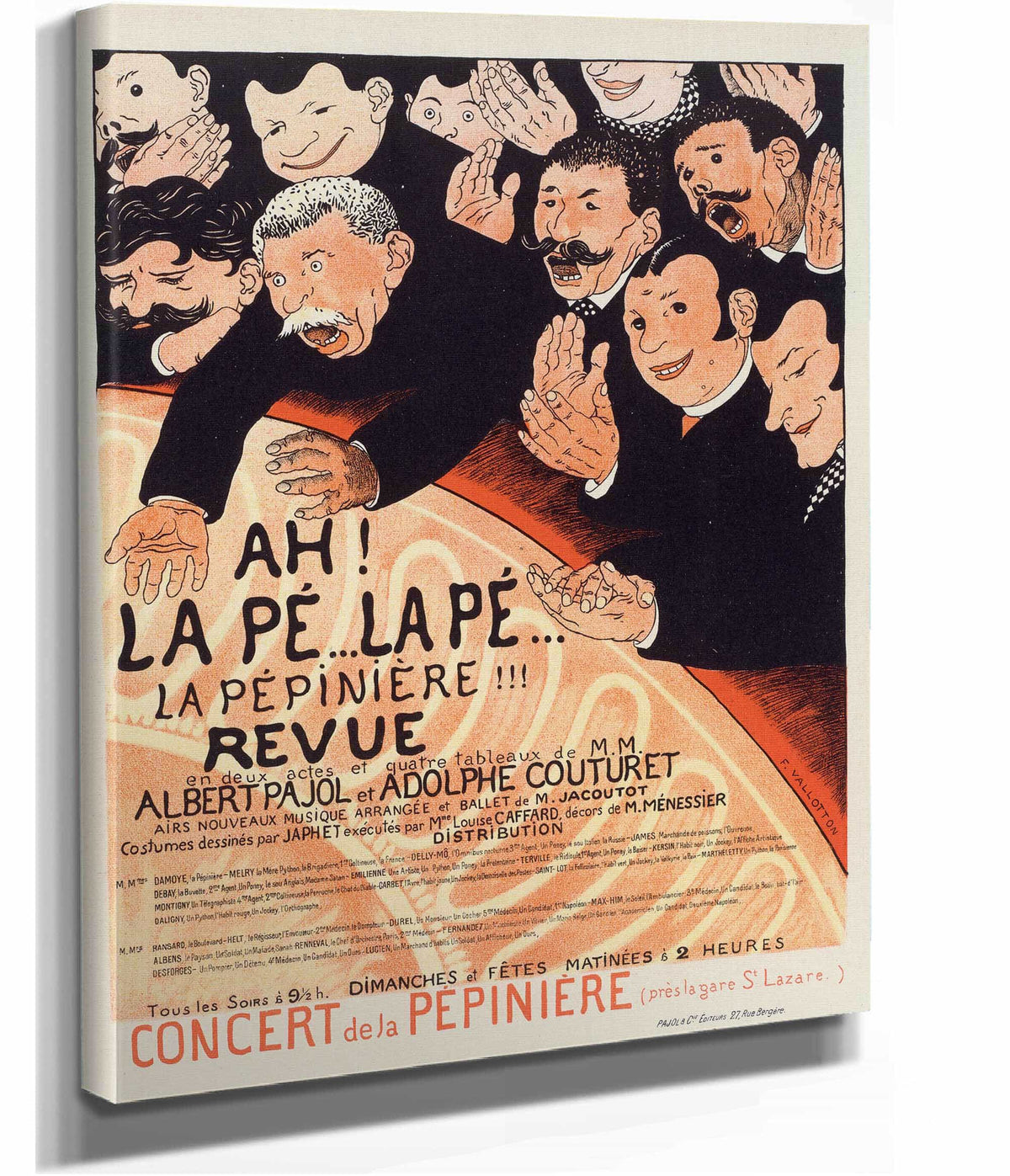 Ah La Pe La Pe La Pepiniere  by Felix Vallotton