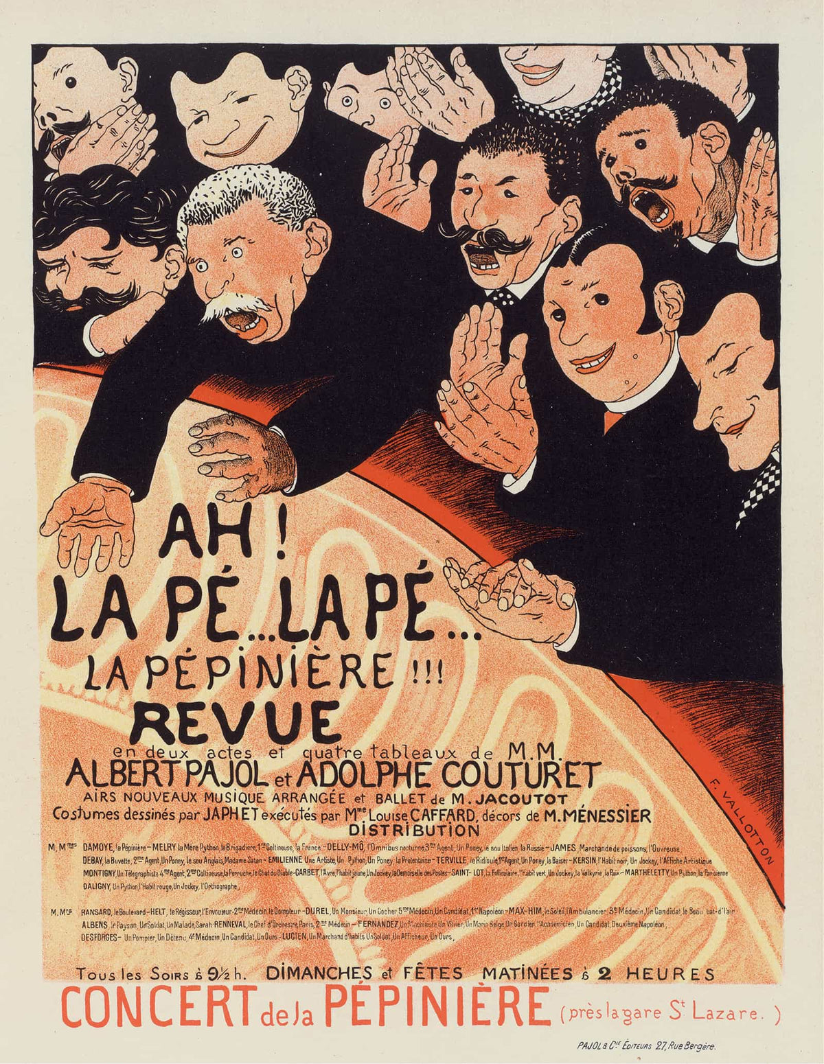 Ah La Pe La Pe La Pepiniere  by Felix Vallotton