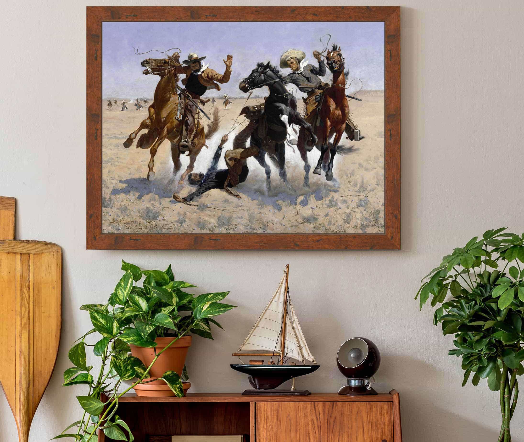 Aiding A Comrade by Frederic Remington