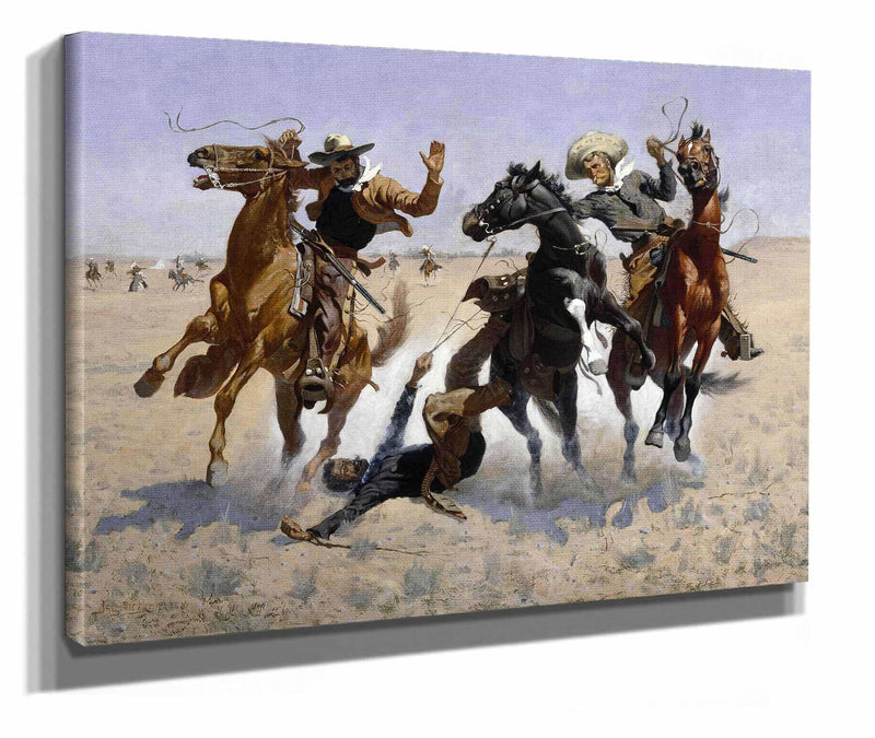Aiding A Comrade by Frederic Remington