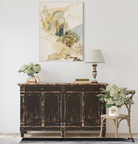 Akvarelstudie Af Landskab Med En Bro Over En Kloft by Wilhelm Marstrand