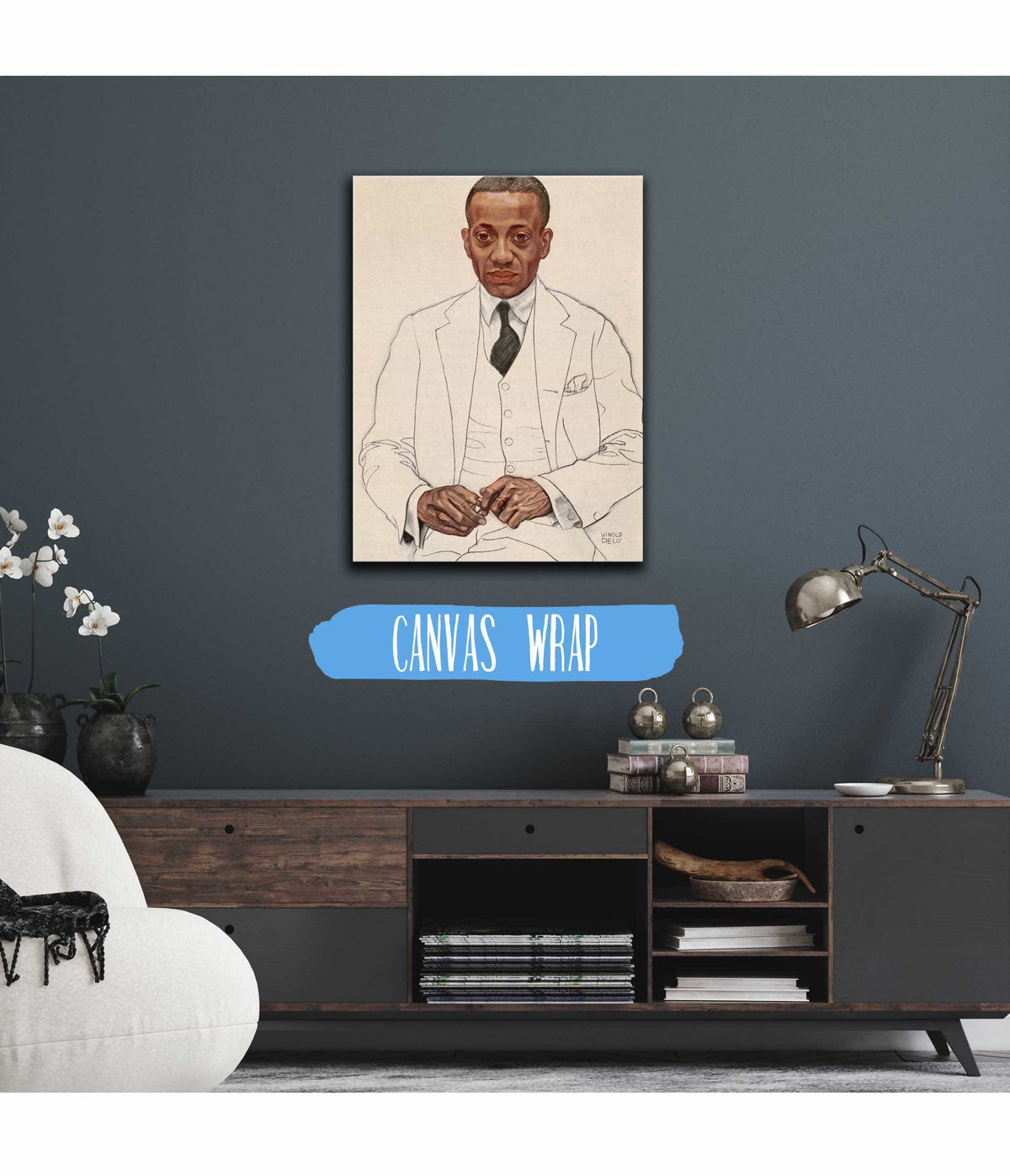 Alain Locke by Winold Reiss