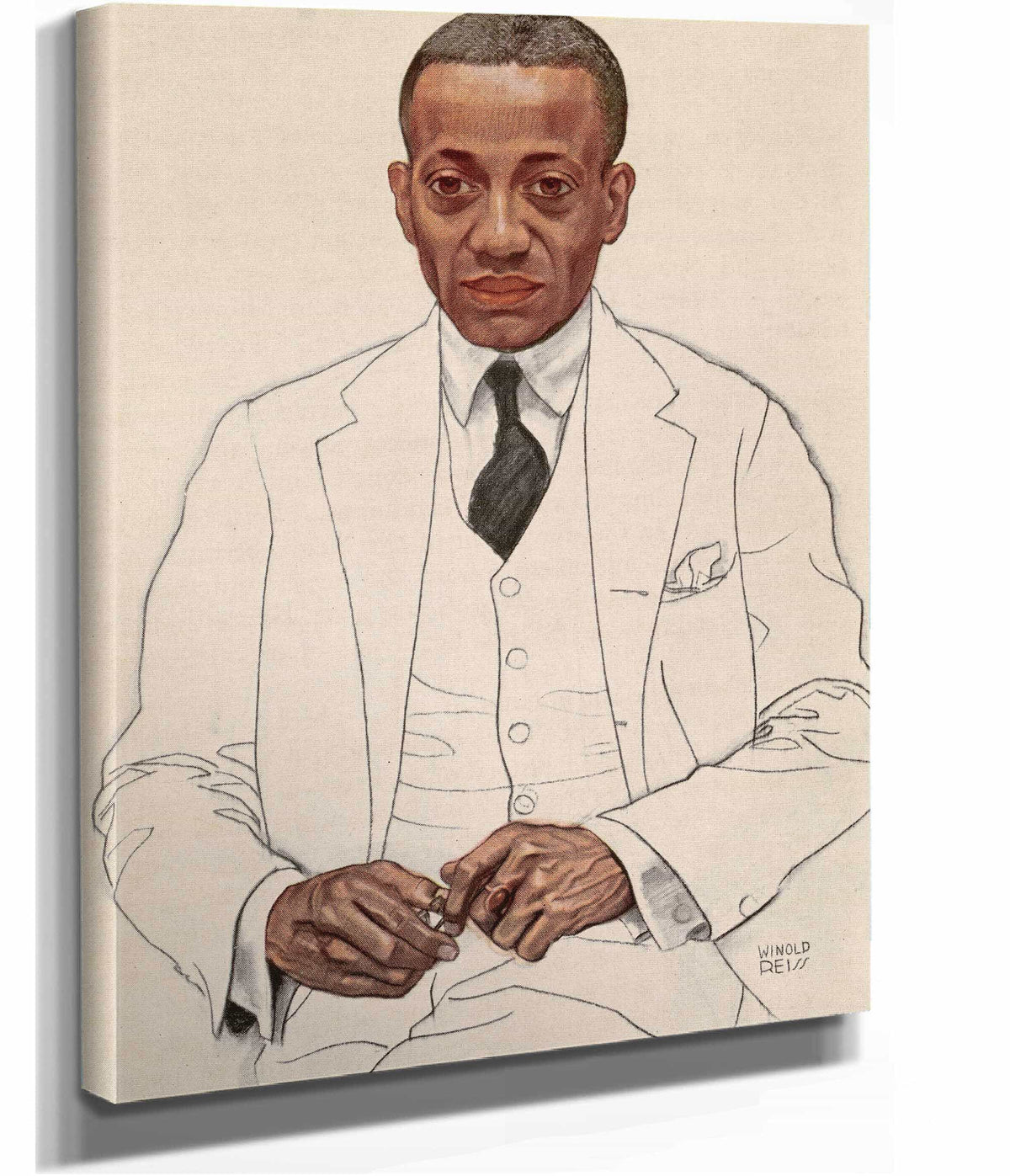 Alain Locke by Winold Reiss