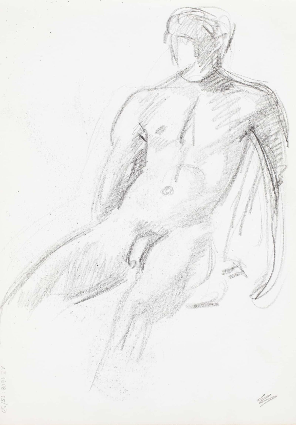 Alaston Mies Luonnos  by Magnus Enckell