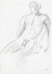 Alaston Mies Luonnos  by Magnus Enckell