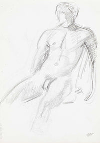 Alaston Mies Luonnos  by Magnus Enckell