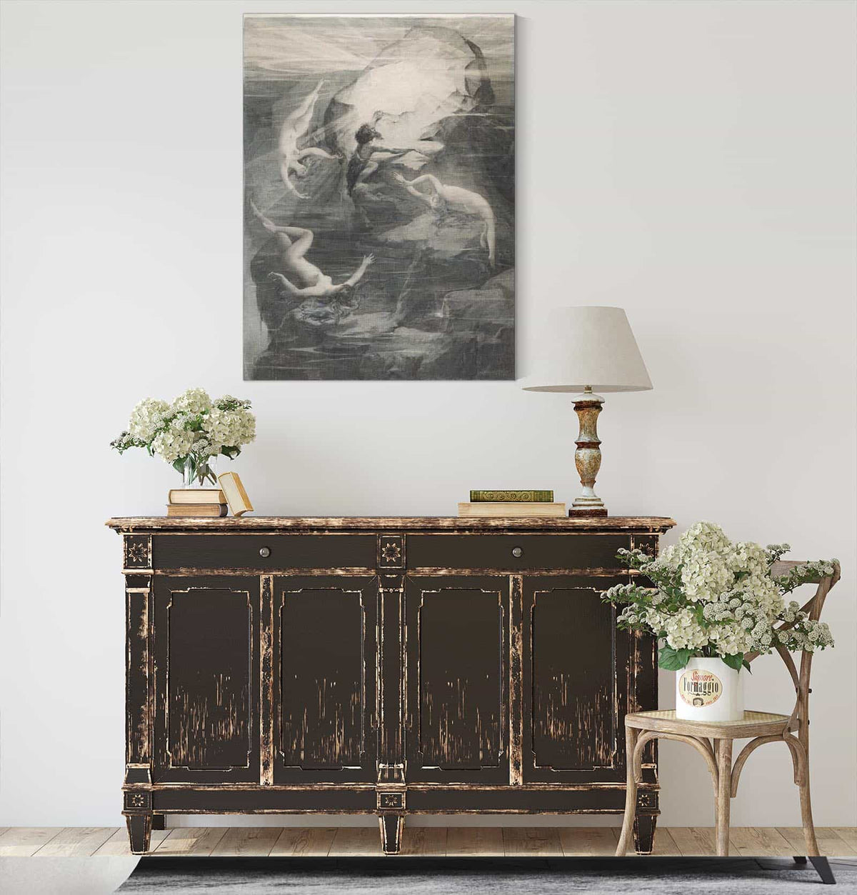 Alberich And The Rhinemaidens by Luc Olivier Merson