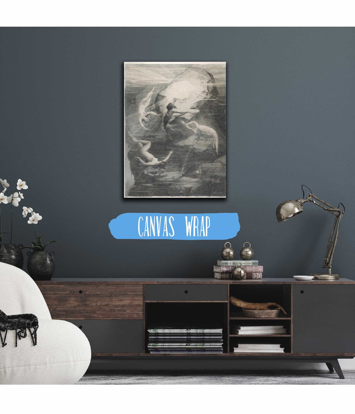 Alberich And The Rhinemaidens by Luc Olivier Merson