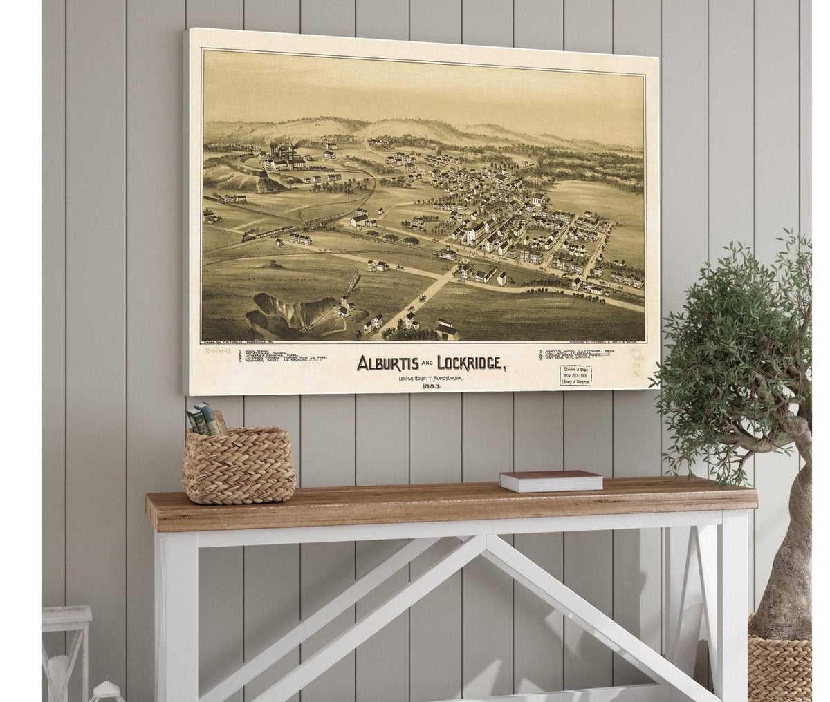 Alburtis And Lockridge Lehigh County Pennsylvania 1893  State Of Pennsylvania