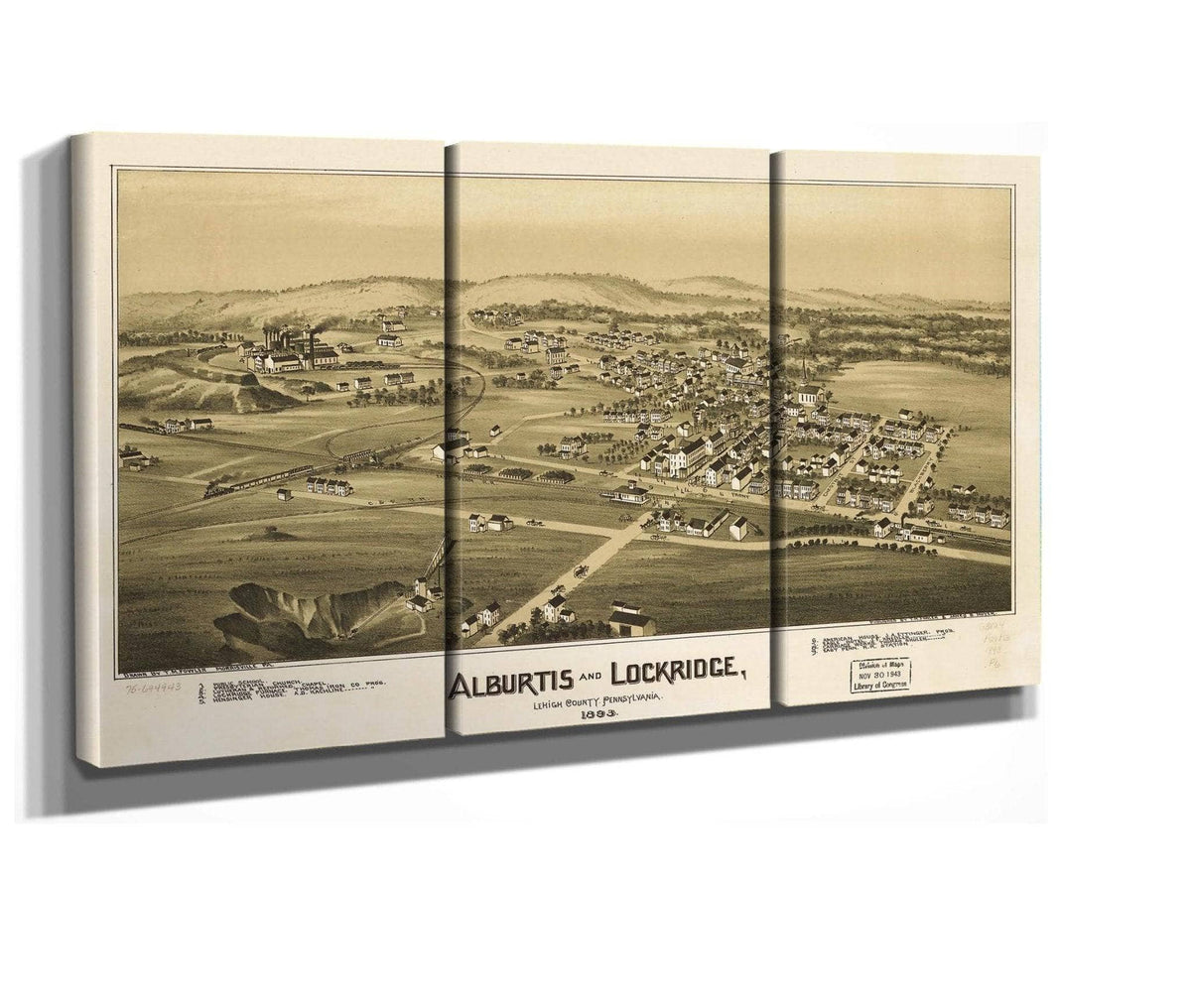 Alburtis And Lockridge Lehigh County Pennsylvania 1893  State Of Pennsylvania