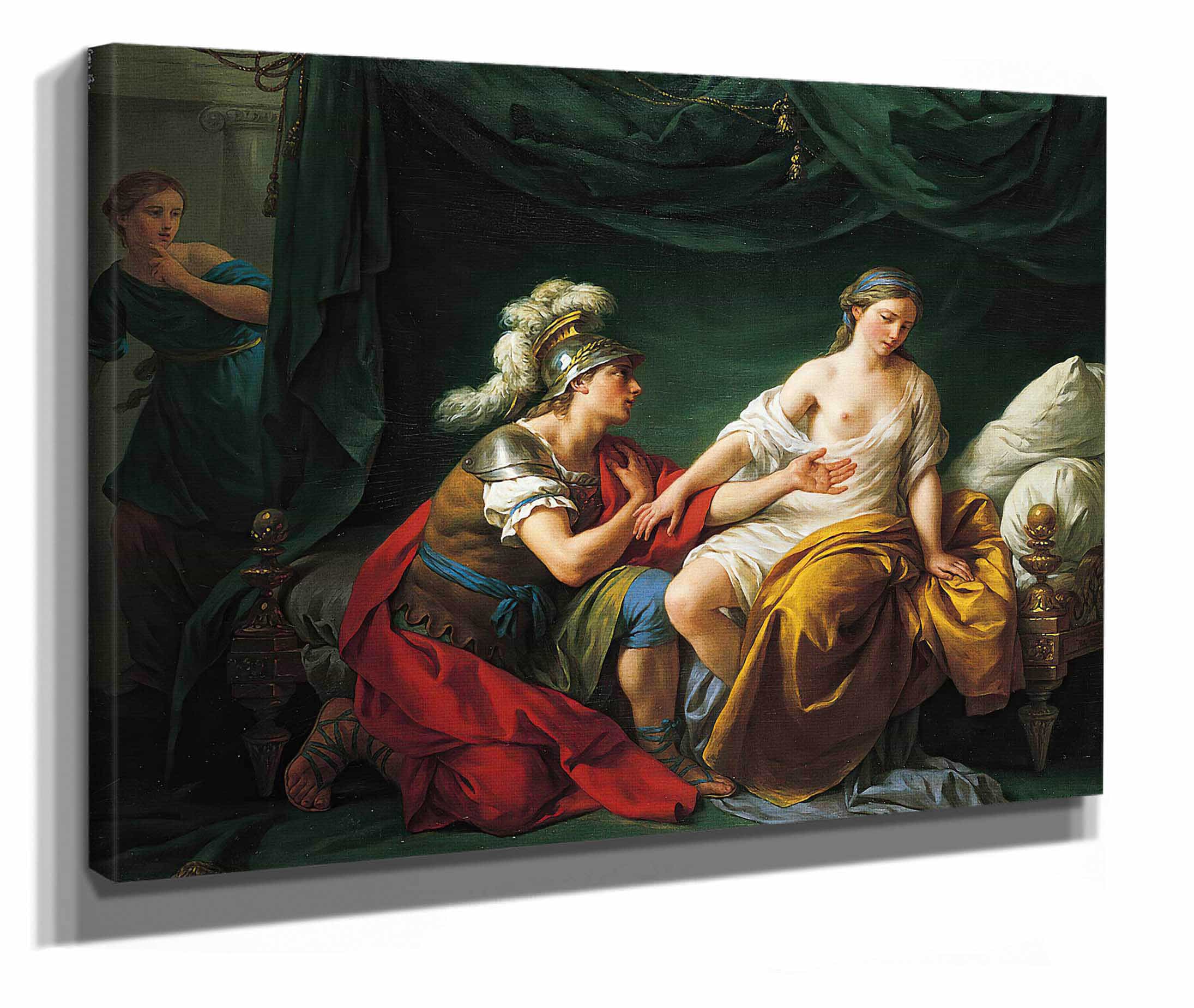 Alcibiades On His Knees Before His Mistress by Louis Jean Francois Lagrenee