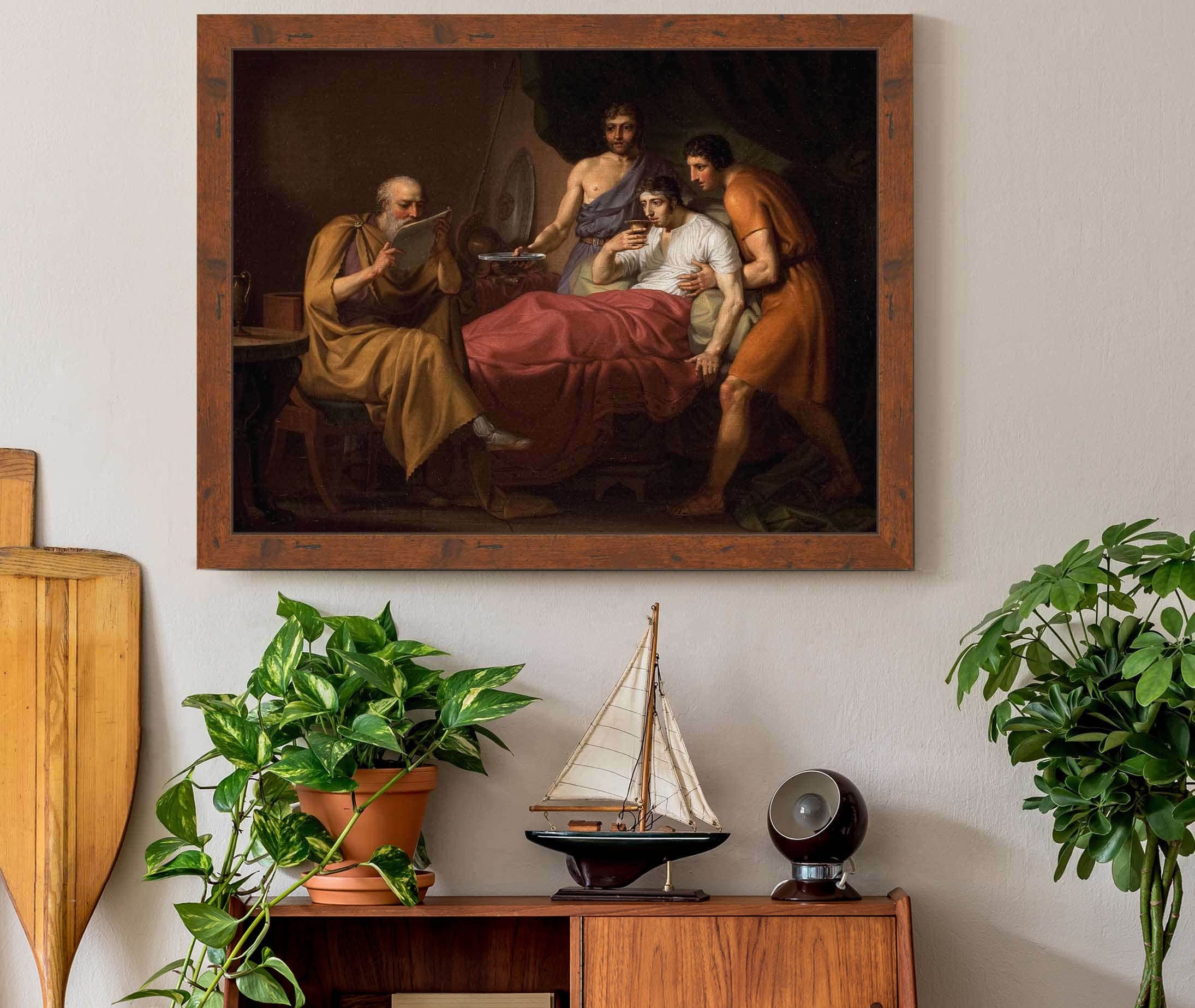 Alexander The Great On His Sickbed by Christoffer Wilhelm Eckersberg