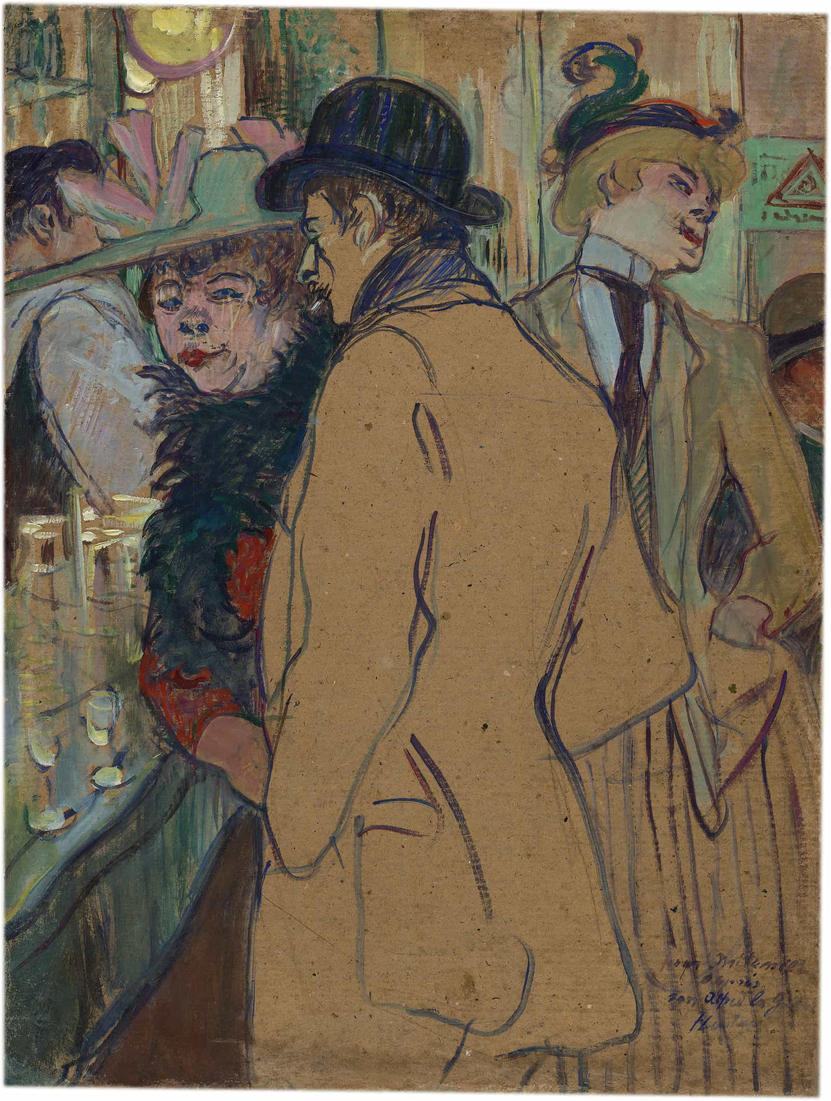 Alfred La Guigne by Henri De Toulouse Lautrec