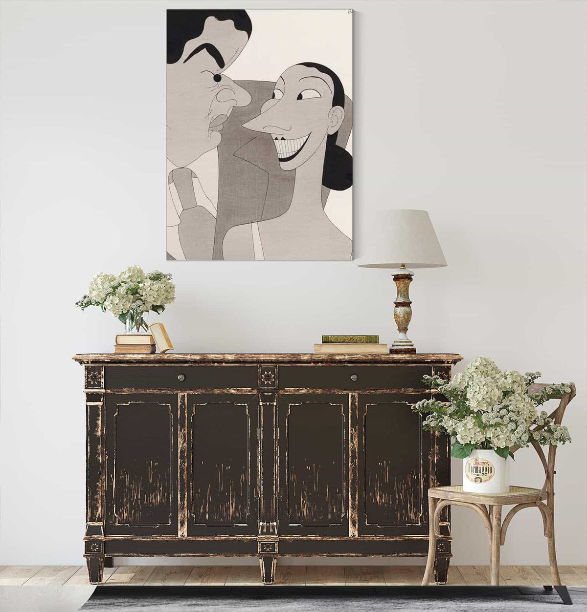 Alfred Lunt And Lynn Fontanne by Ralph Barton