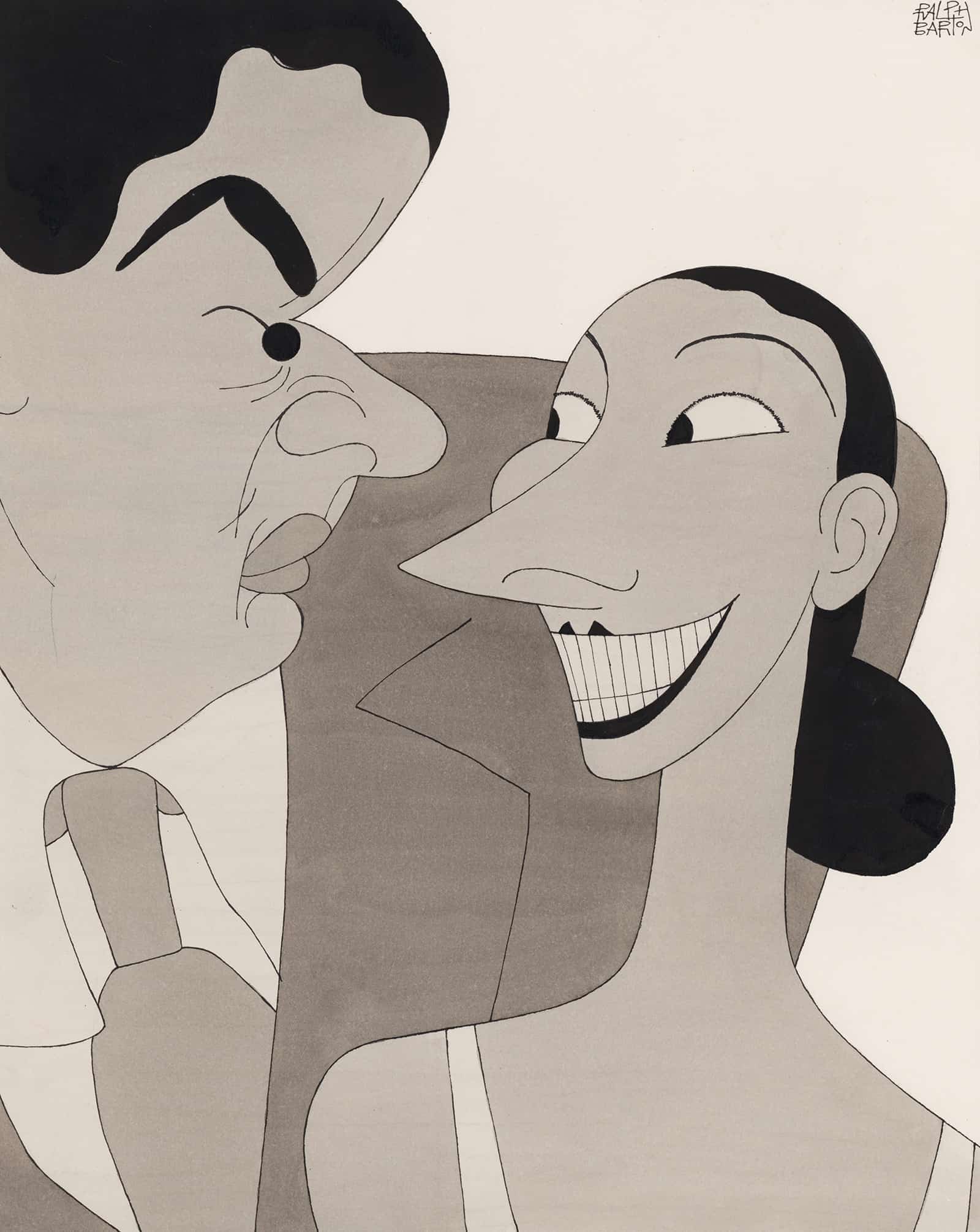 Alfred Lunt And Lynn Fontanne by Ralph Barton
