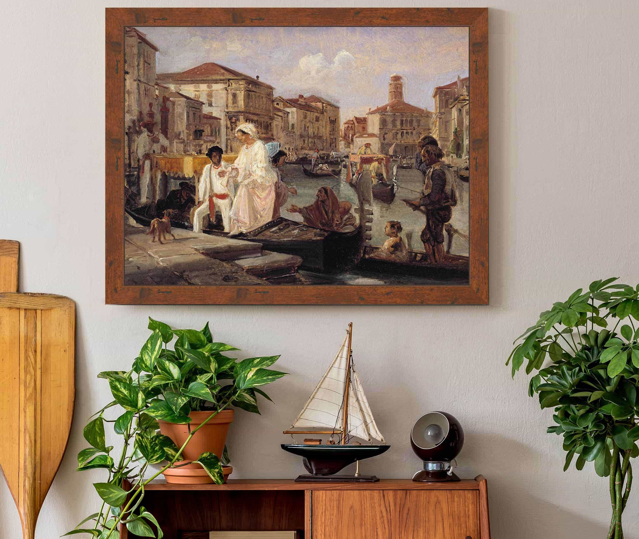 Alighting From A Gondola In Venice by Wilhelm Marstrand