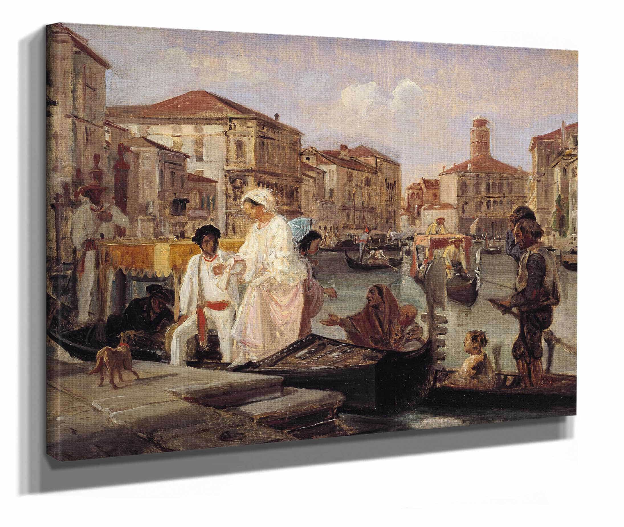 Alighting From A Gondola In Venice by Wilhelm Marstrand