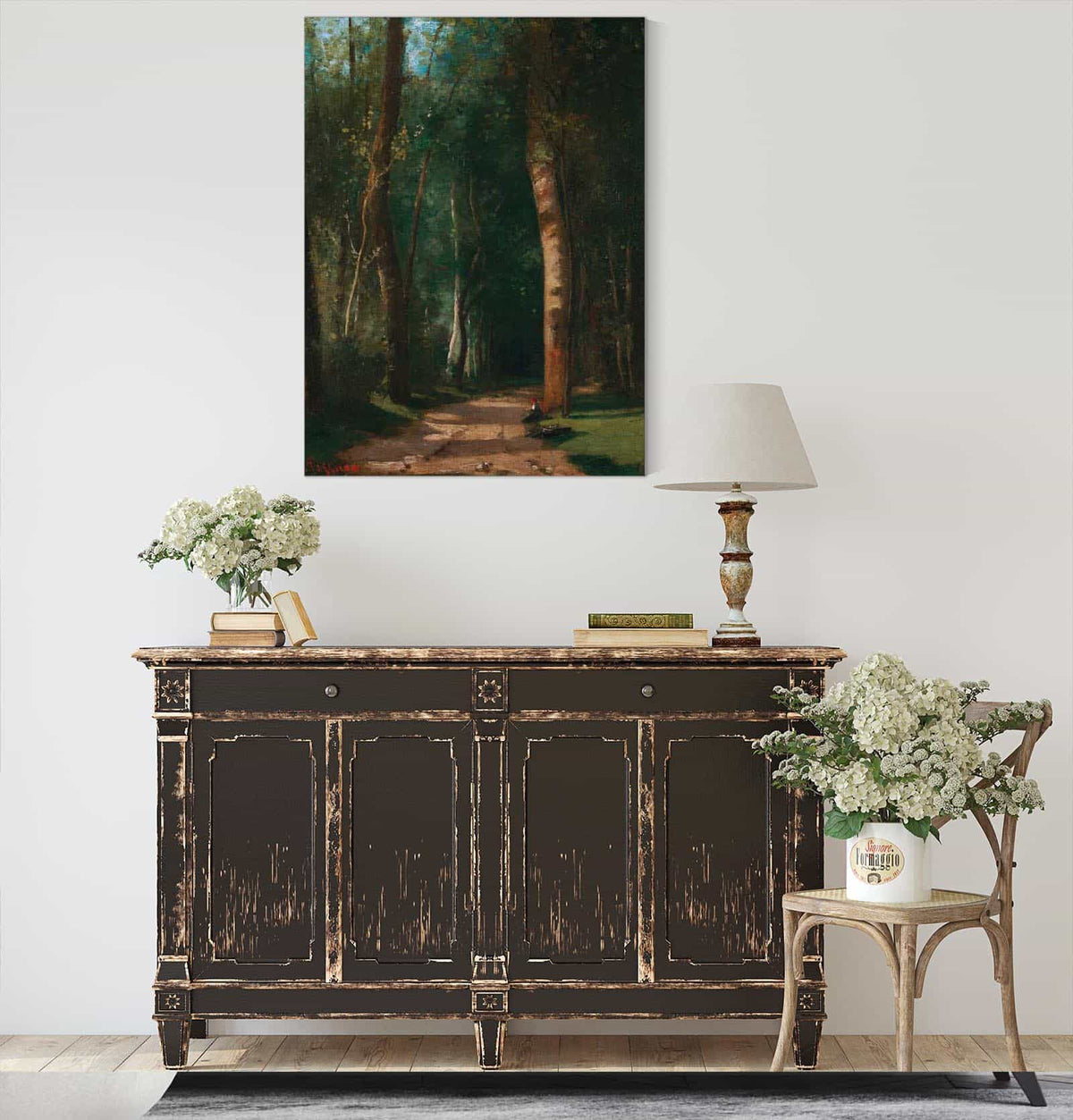 Allee Dans Une Foret by Camille Pissarro