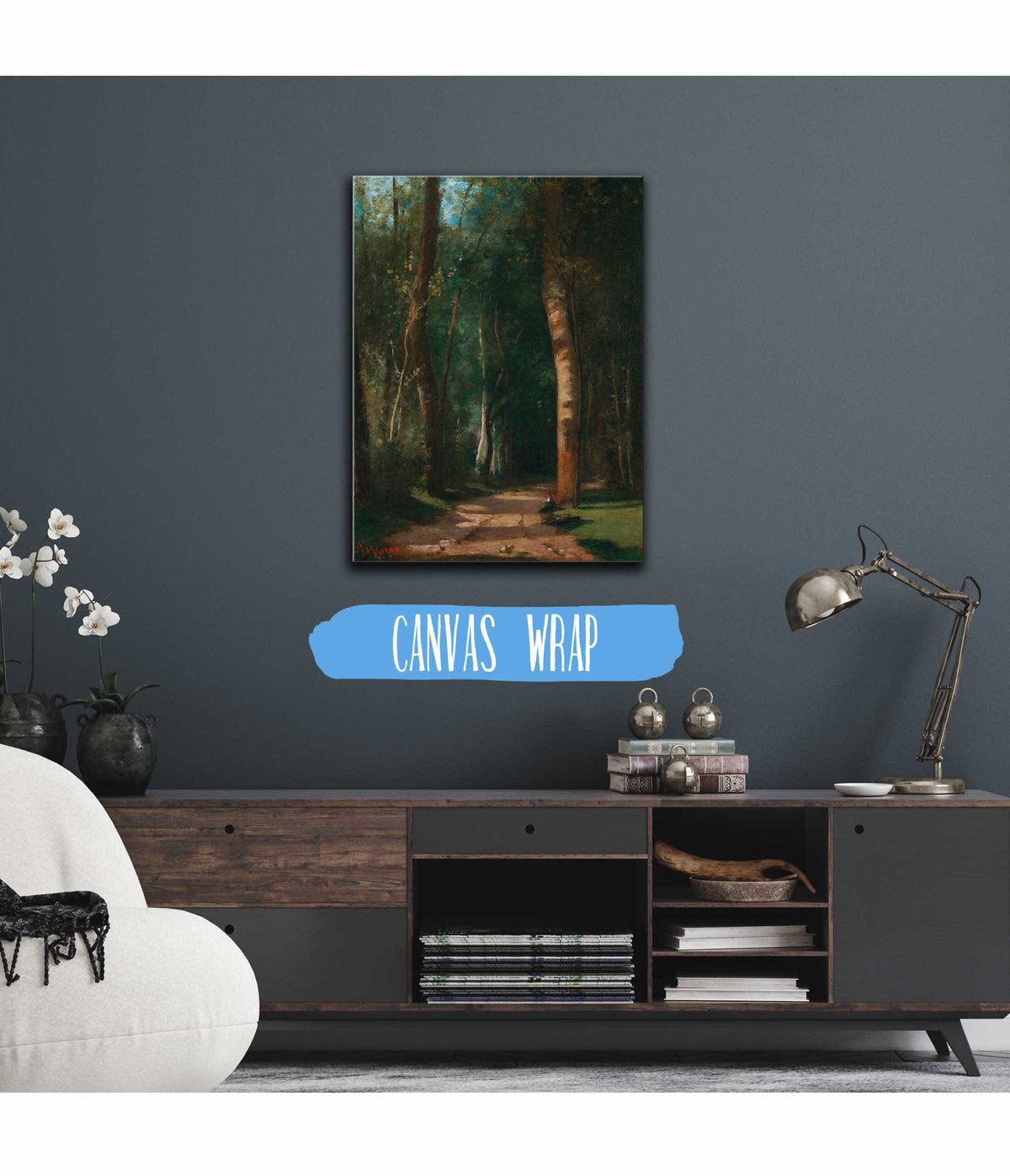 Allee Dans Une Foret by Camille Pissarro