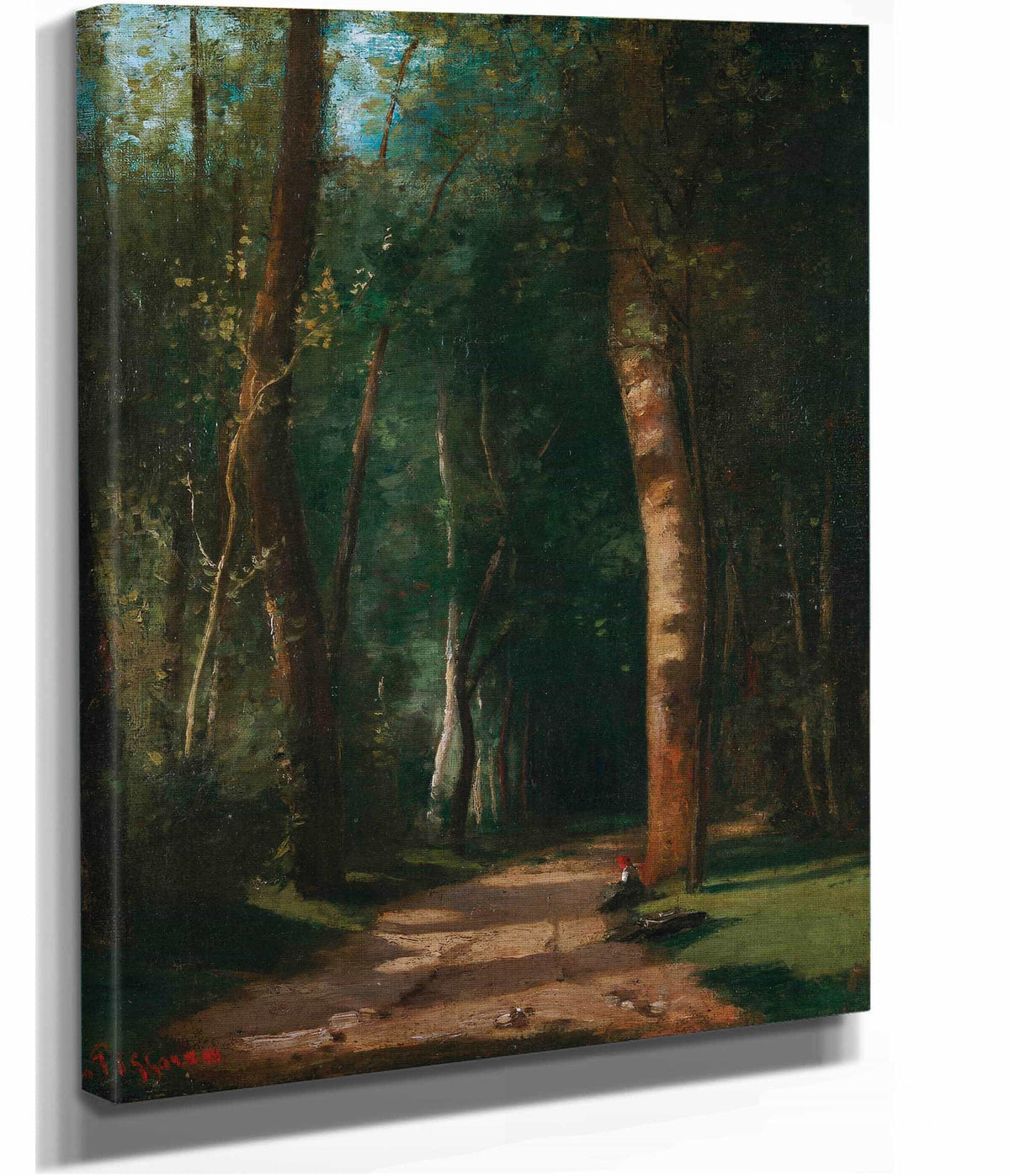 Allee Dans Une Foret by Camille Pissarro