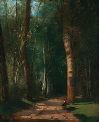 Allee Dans Une Foret by Camille Pissarro