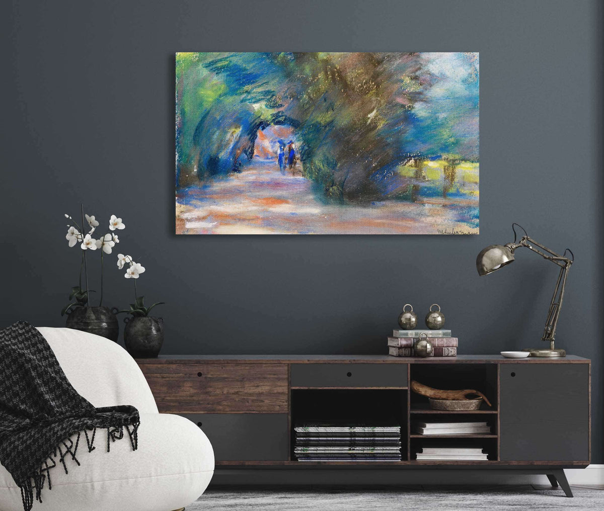 Allee Mit Zwei Reitern by Max Liebermann