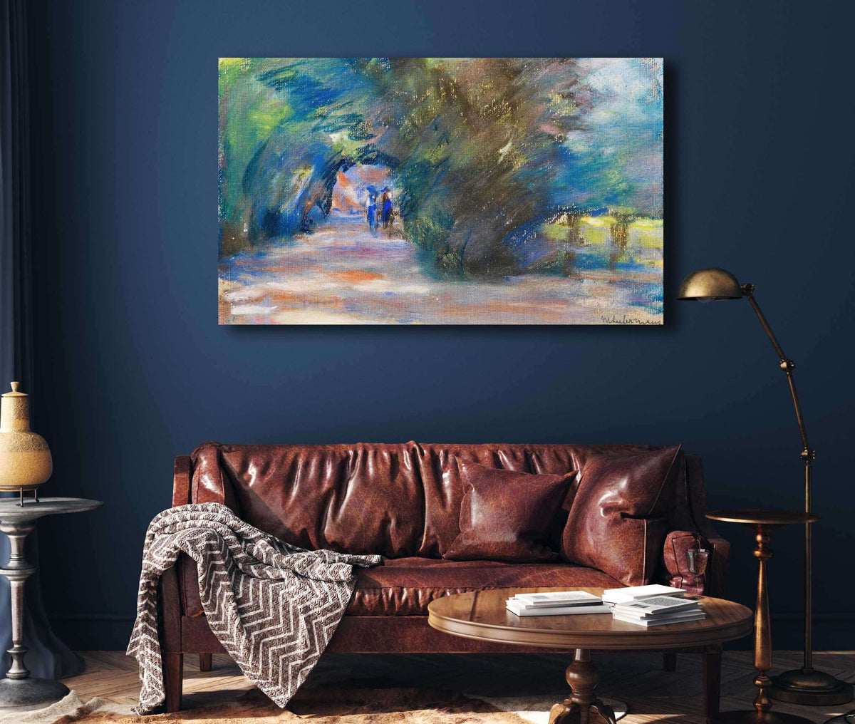 Allee Mit Zwei Reitern by Max Liebermann