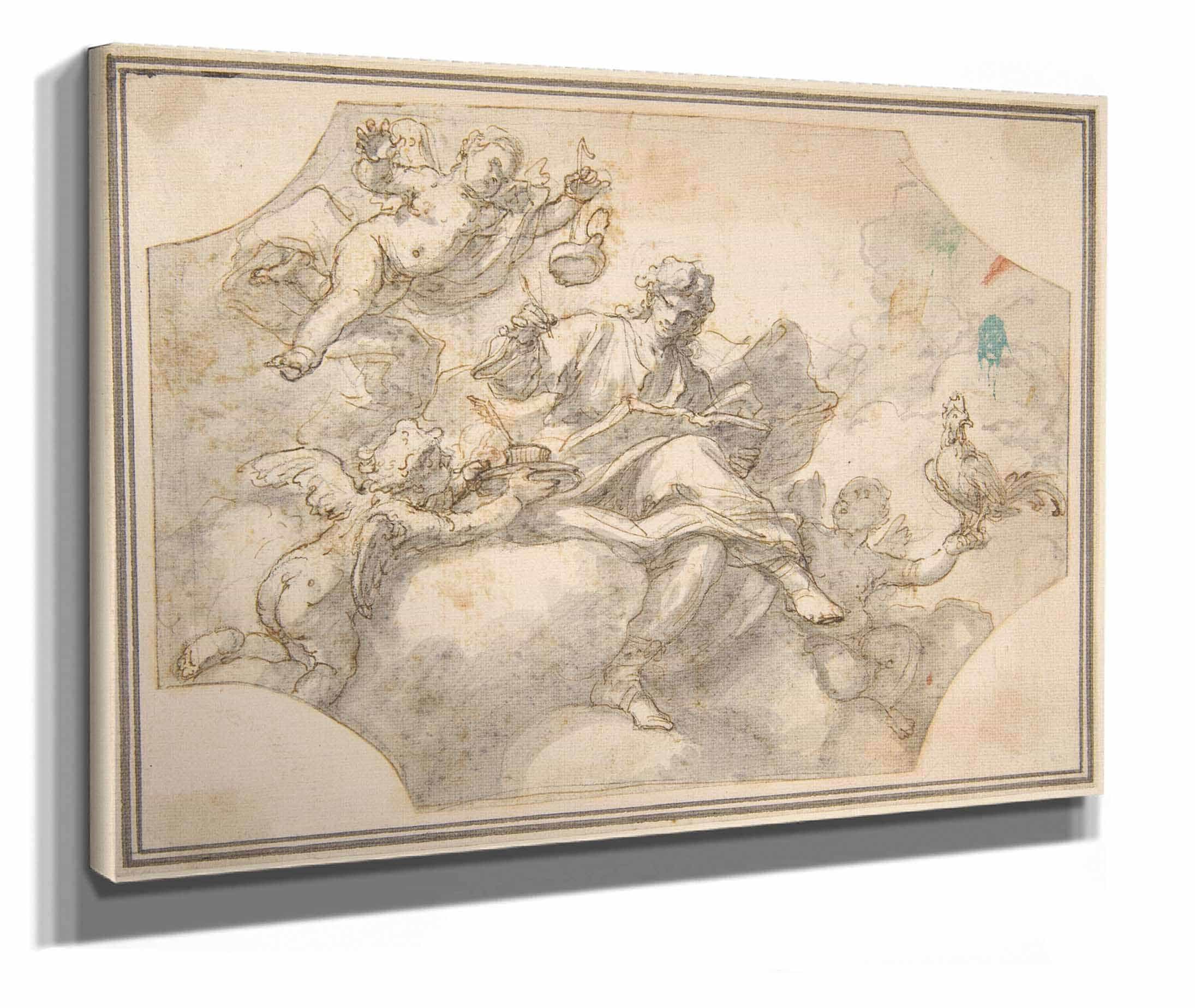 Allegorical Figure Of Study  by Francesco Solimena