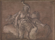 Allegorical Figure Representing Africa by Giovanni Domenico Tiepolo