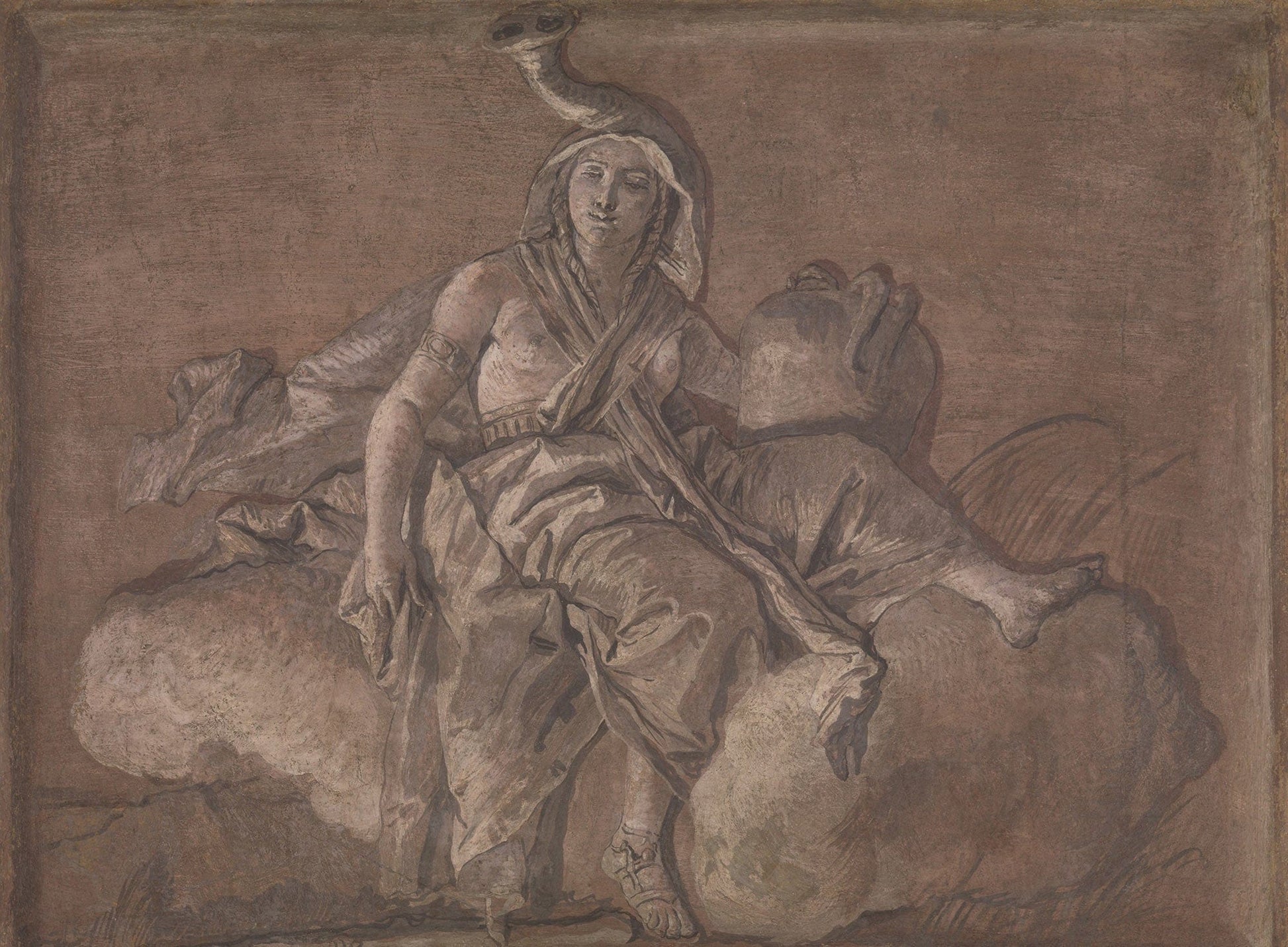 Allegorical Figure Representing Africa by Giovanni Domenico Tiepolo
