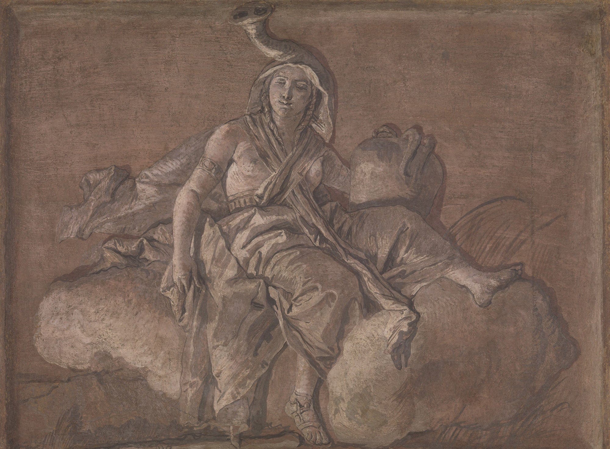 Allegorical Figure Representing Africa by Giovanni Domenico Tiepolo