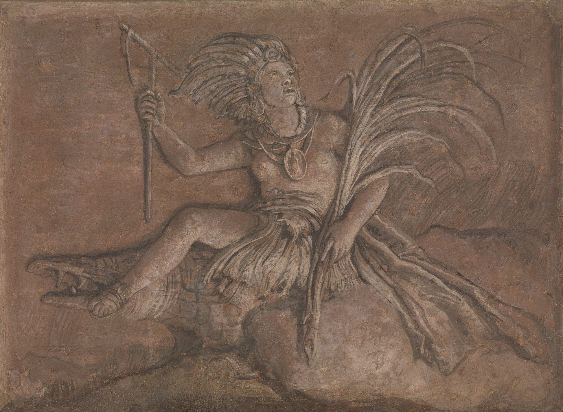 Allegorical Figure Representing America by Giovanni Domenico Tiepolo