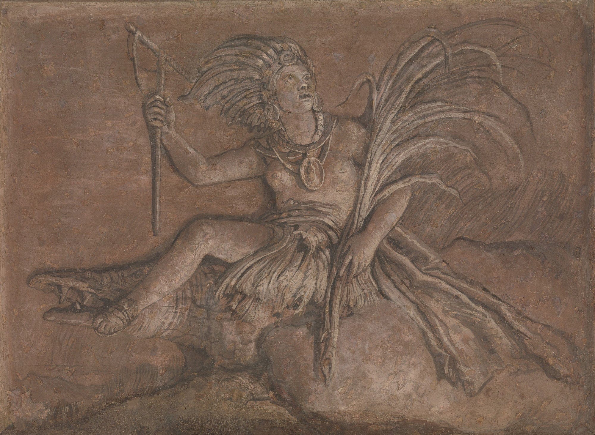 Allegorical Figure Representing America by Giovanni Domenico Tiepolo