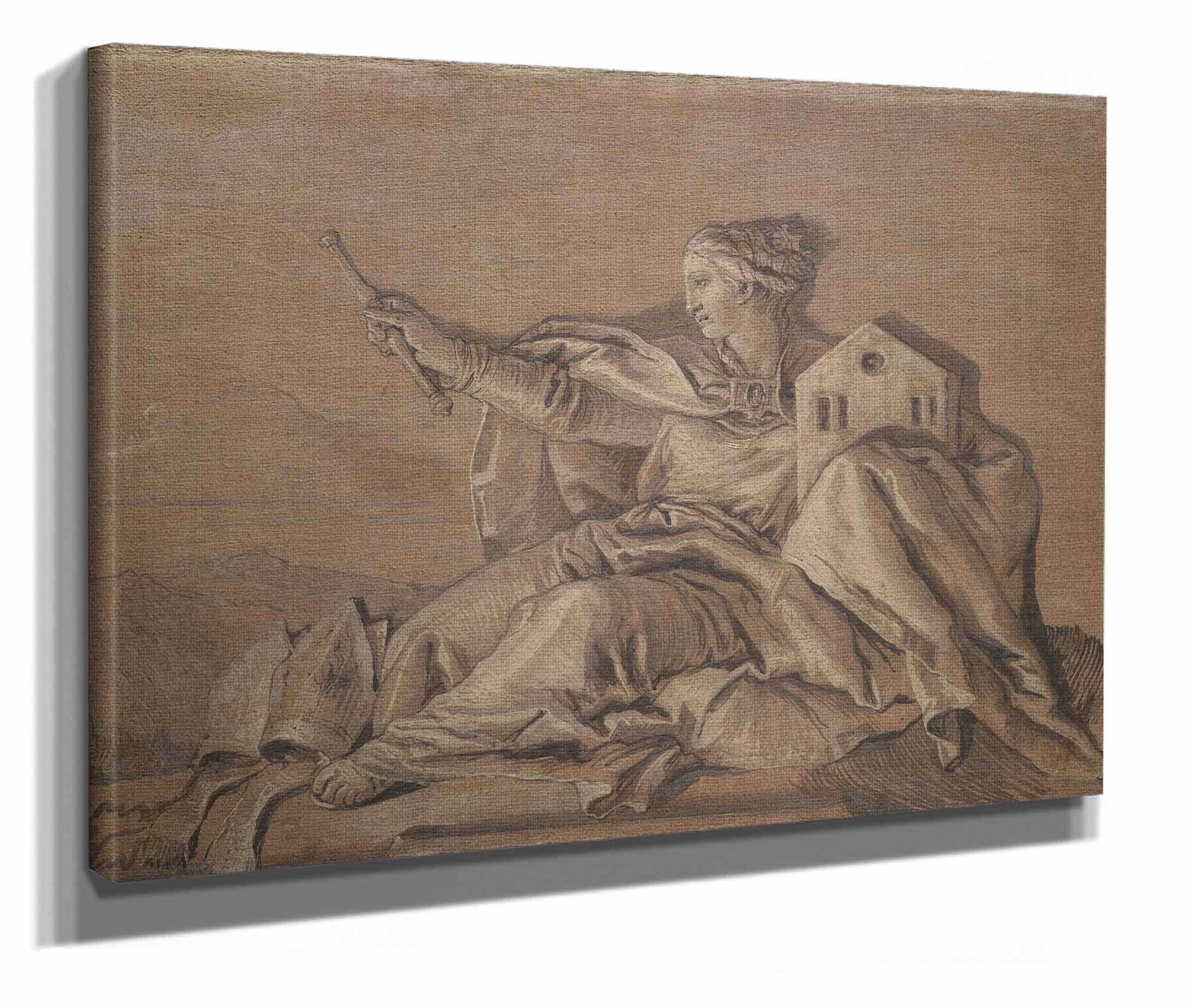 Allegorical Figure Representing Europe by Giovanni Domenico Tiepolo