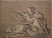 Allegorical Figure Representing Europe by Giovanni Domenico Tiepolo