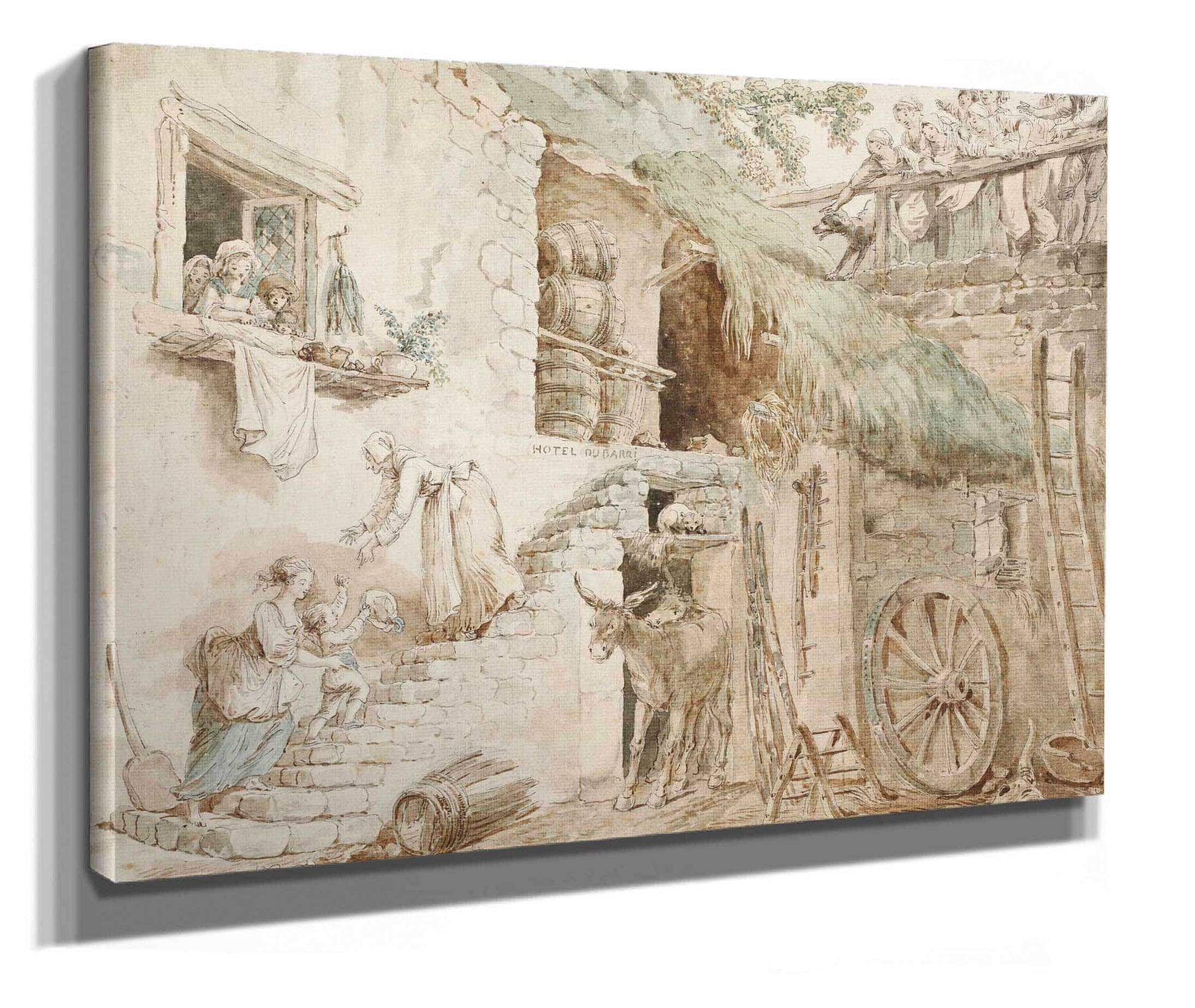 Allegorie De La Chute De La Famille Du Barry by Hubert Robert