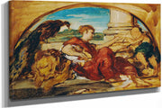 Allegorische Figur Mit Lowe Und Pfau by Hans Canon